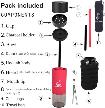 Portable Mini Hookah شيشة صغيرة محمولة
