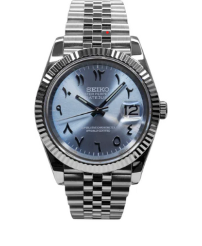 SEIKOJUST - ICE BLUE ARABIC WATCH