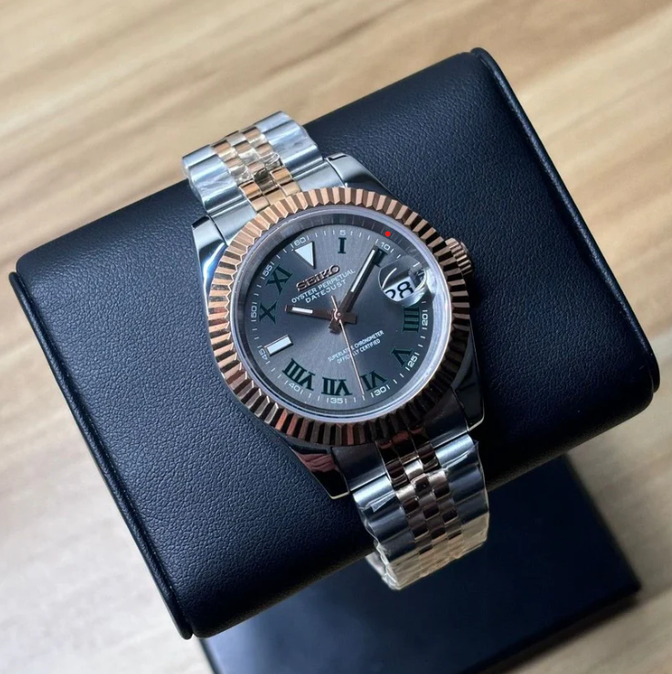 SEIKOJUST - ICE BLUE ARABIC WATCH