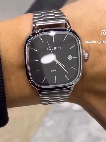 ساعة كاسيو أنالوج بسلسلة مربعة |CASIO ANALOG CHAIN SQUARE WATCH