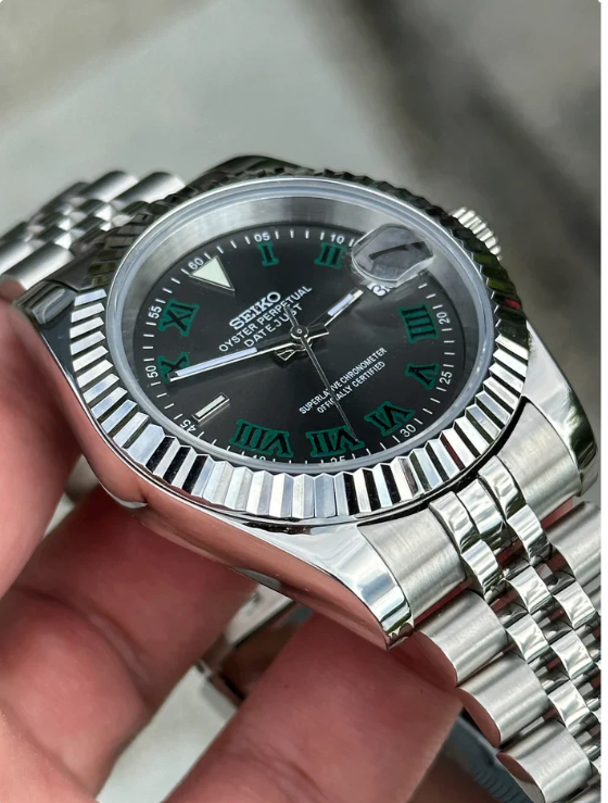 SEIKOJUST - ICE BLUE ARABIC WATCH