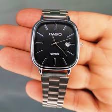 ساعة كاسيو أنالوج بسلسلة مربعة |CASIO ANALOG CHAIN SQUARE WATCH